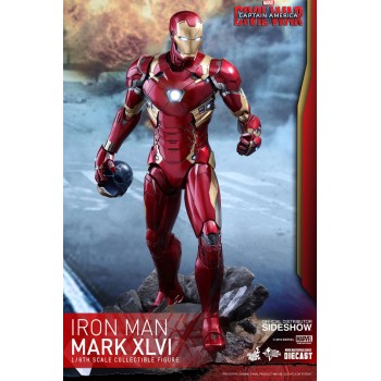 Captain America Civil War Movie Masterpiece Diecast Action Figure 1/6 Iron Man Mark XLVI 32 cm